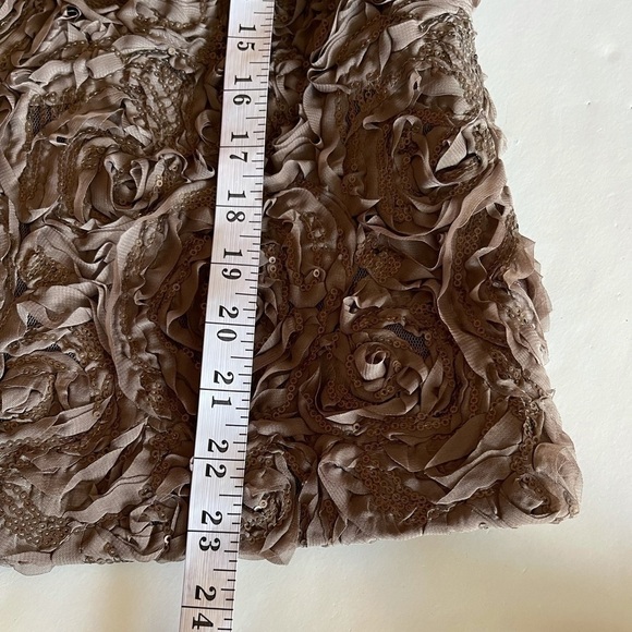 NWT ($159) Chico's Blazer Jacket Coat Taupe Rose Sequin, Sz 1 (M/8) - Picture 14 of 14